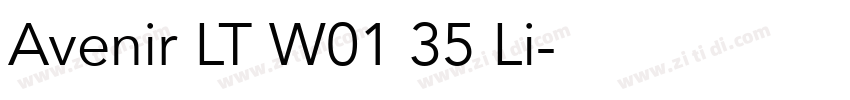 Avenir LT W01 35 Li字体转换